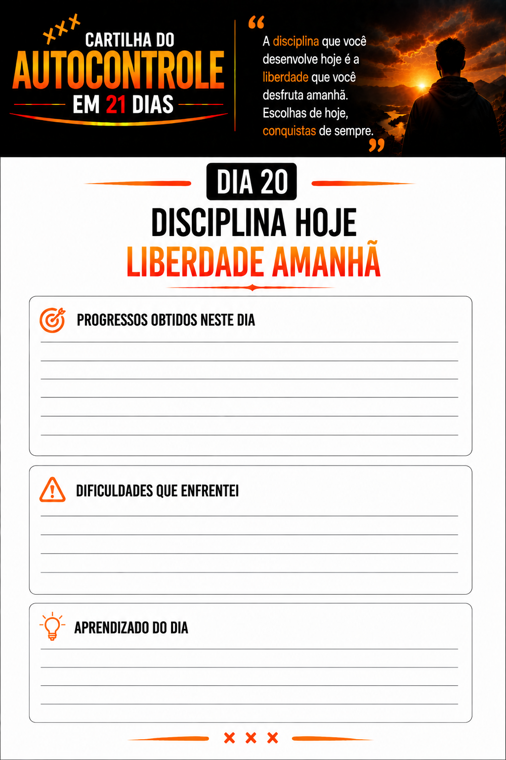 Página Dia 20 da Cartilha