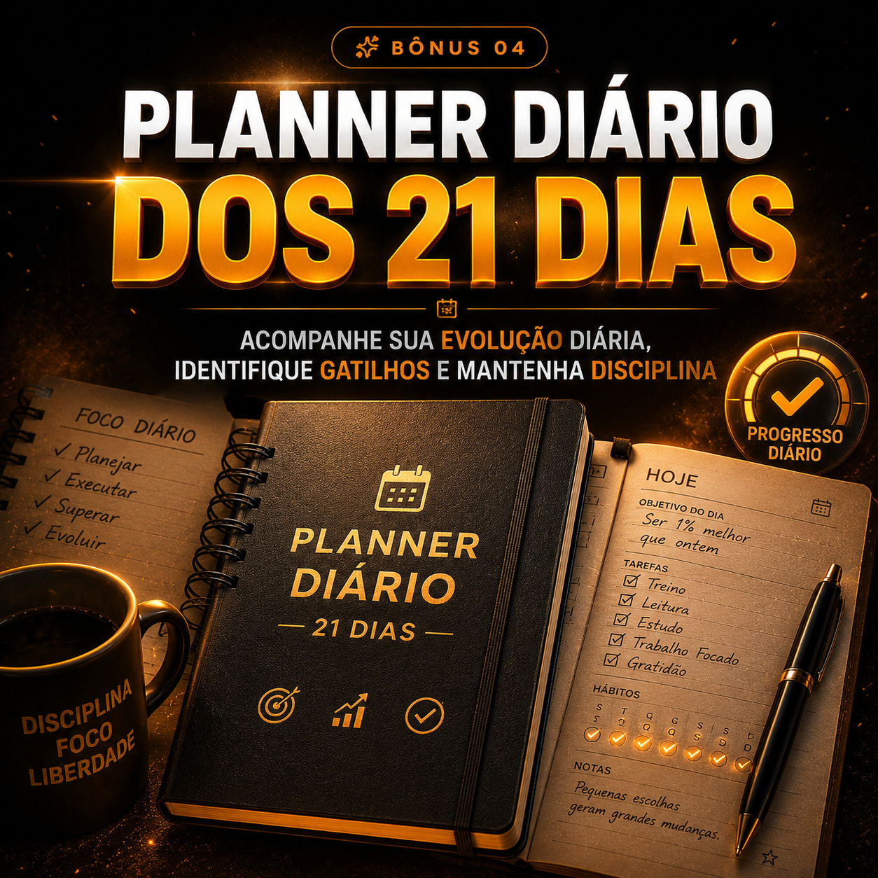 BÔNUS 04 — Planner Diário dos 21 Dias